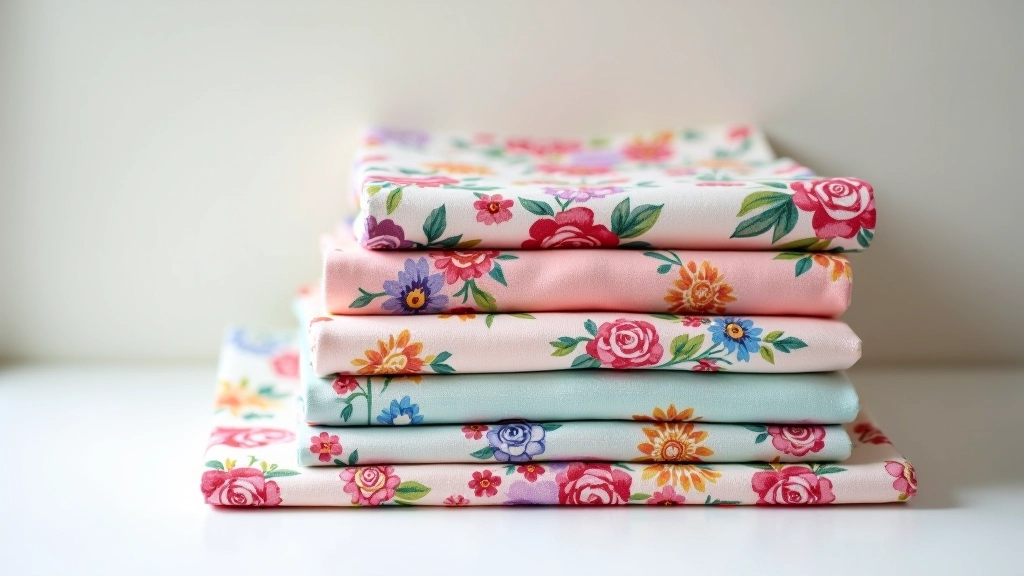 Folded Liberty fabric textiles showing vibrant color quality and intricate pattern details